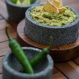 Round shaped Molcajete, Basalt Stone