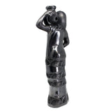 Coyotepec Woman Carrying a Jug, Oaxaca Black Clay