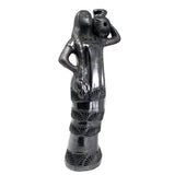 Coyotepec Woman Carrying a Jug, Oaxaca Black Clay