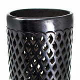 Tube Shaped and Textured Diamond Pattern Lamp Screen, Oaxaca Black Clay