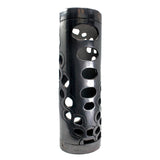 Tube Shaped and Round Pattern Lamp Screen, Oaxaca Black Clay