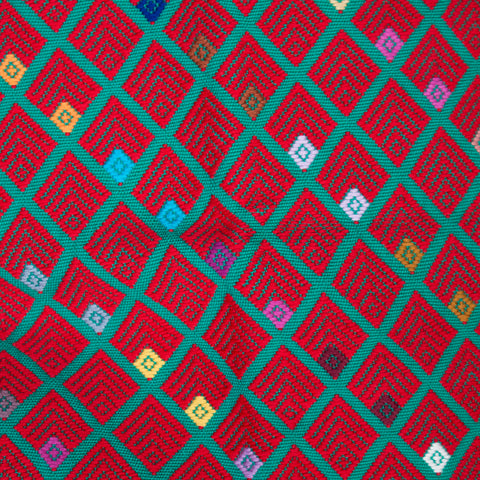 Chiapas Iconography Cushion Sleeve, Backstrap Weaving