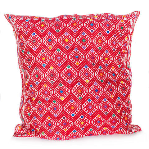 Chiapas Iconography Cushion Sleeve, Backstrap Weaving