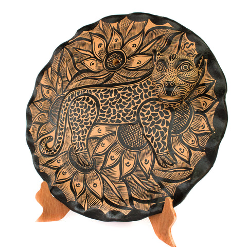 Jaguar Dish, Chiapas Pottery