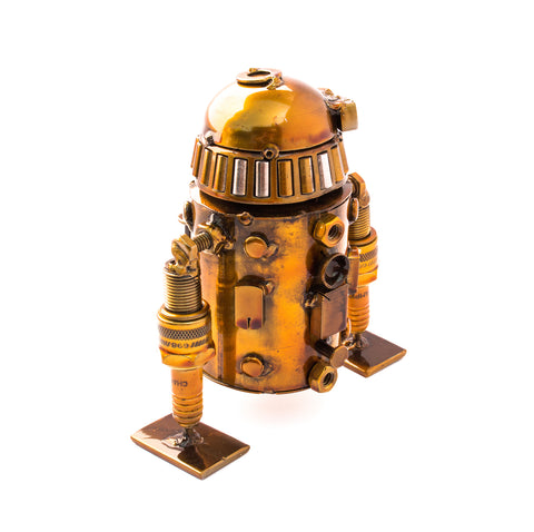 Medium R2-D2, Recycled Metal