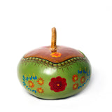 Green Flower-Patterned Tole, Laca