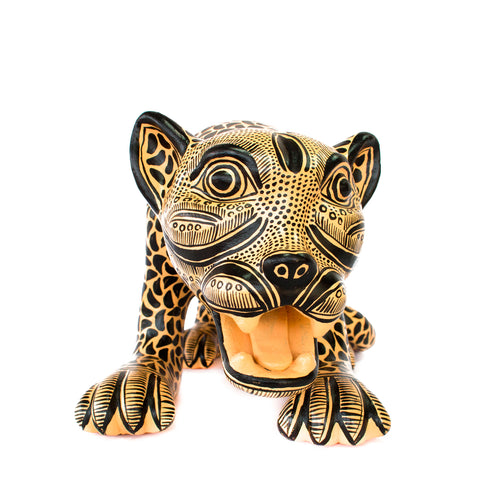 Small Jaguar with open Jaws, Chiapas Pottery