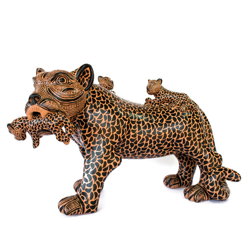 Small Jaguar Mother, Chiapas Pottery