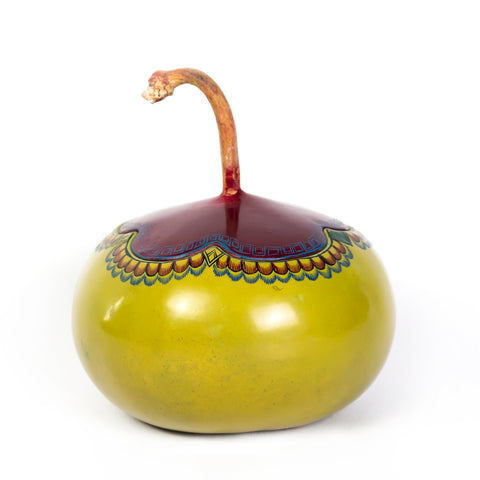 Lemon Green Tole with Red Cover, Laca