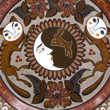 Tonala Iconography Plate, Burnished Clay