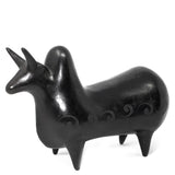 Zebu Bull, Scribed Black Clay