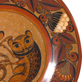 Nahuales Fight Dish, Burnished Clay