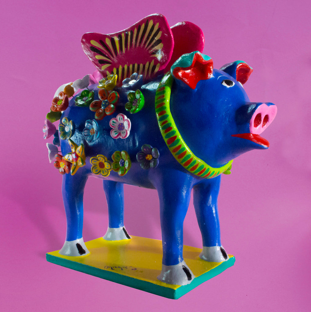 Flower-Covered Winged Pig, Betus Clay