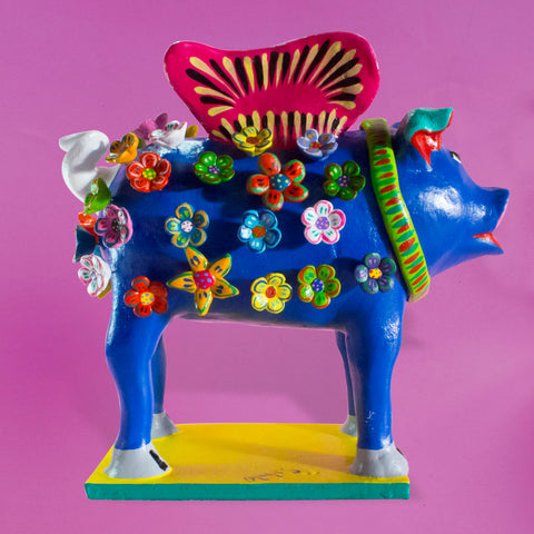 Flower-Covered Winged Pig, Betus Clay