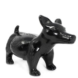 Colima Xolotzcuintli Dog, Scribed Black Clay