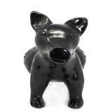 Colima Xolotzcuintli Dog, Scribed Black Clay