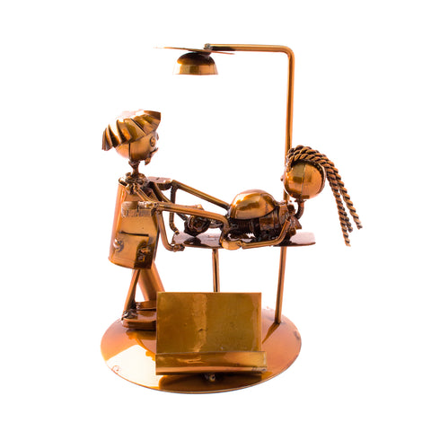 Male Gynecologist, Recycled Metal
