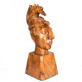 Pakal Head, Parota Wood