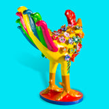 Standard Flower-covered Rooster, Betus Clay