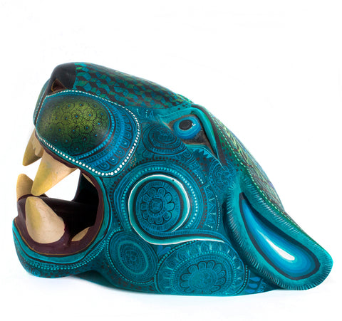 Jaguar Mask Alebrije, Copal Wood