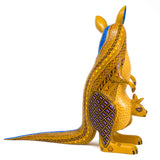 Kangaroo with Baby Alebrije, Copal Wood