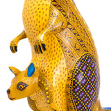 Kangaroo with Baby Alebrije, Copal Wood