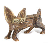 Chihuahua Dog with A Bone Alebrije, Copal Wood