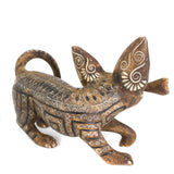 Chihuahua Dog with A Bone Alebrije, Copal Wood