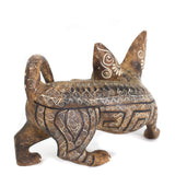 Chihuahua Dog with A Bone Alebrije, Copal Wood