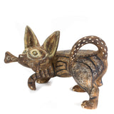 Chihuahua Dog with A Bone Alebrije, Copal Wood