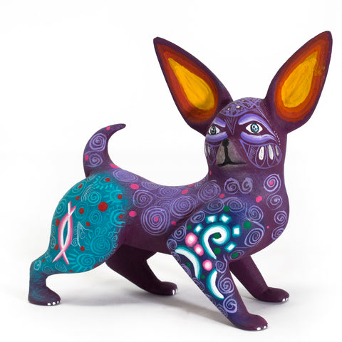 Chihuahua Dog Patterns Alebrije, Copal Wood