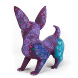 Chihuahua Dog Patterns Alebrije, Copal Wood