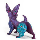 Chihuahua Dog Patterns Alebrije, Copal Wood