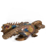 Iguana Alebrije with Bestiary, Copal Wood