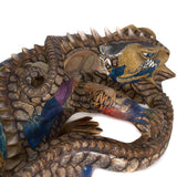 Iguana Alebrije with Bestiary, Copal Wood