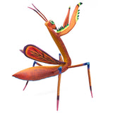 Orange Mantis Alebrije, Copal Wood