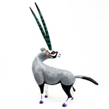 Long Green-Horned Oryx Alebrije, Copal Wood