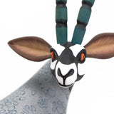 Long Green-Horned Oryx Alebrije, Copal Wood