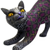 Purple and Gray Panther Alebrije, Copal Wood