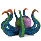 Colored Octopus Alebrije, Copal Wood