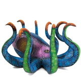 Colored Octopus Alebrije, Copal Wood