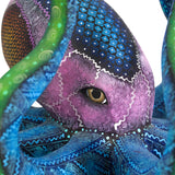 Colored Octopus Alebrije, Copal Wood