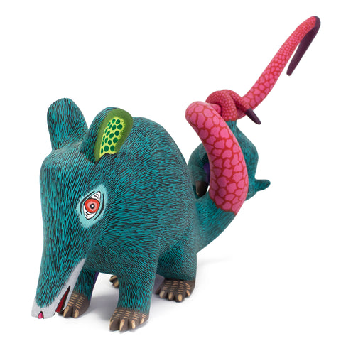 Green Possum Alebrije, Copal Wood