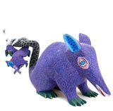 Purple Possum Alebrije, Copal Wood