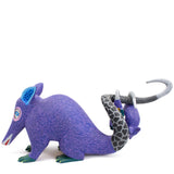 Purple Possum Alebrije, Copal Wood