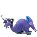 Purple Possum Alebrije, Copal Wood