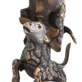 Two Bulls Fighting, Copal Wood