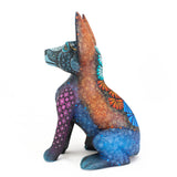 Small Xolotzcuintle Dog Alebrije (Purple Ears), Copal Wood