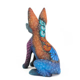 Small Xolotzcuintle Dog Alebrije (Purple Ears), Copal Wood