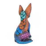 Small Xolotzcuintle Dog Alebrije (Purple Ears), Copal Wood